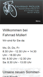 Mobile Screenshot of fahrrad-mueller.info